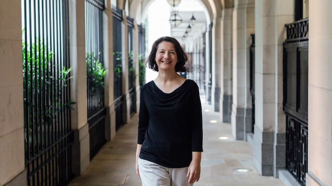 Karrie at the office