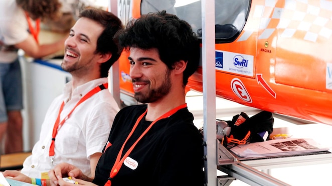 The Augustine, race 307, a battery electric Prototype vehicle competing for team Augustine from France in the paddock during day two of Shell Make the Future Live, Friday, May 26, 2017 in London.