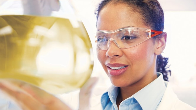 scientist working in laboratory