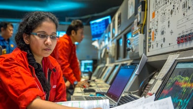 Shell scientists working