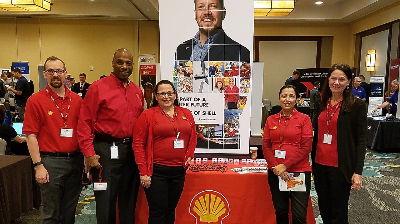 Shell representatives at various recruiting conferences
