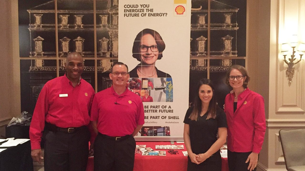 Shell representatives at various recruiting conferences
