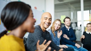 work colleagues in a meeting