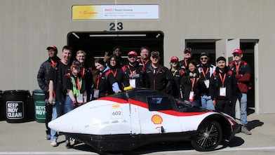 Dr. Will Brownlowe (center, right) with students from Montgomery County Community College. 