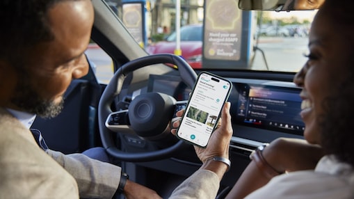 Man using application on his mobile phone