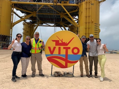 Kurt taking his family on a tour of the Vito development.