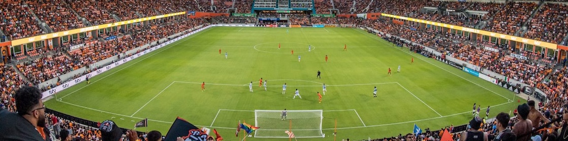 A view of the crowds attending a game at the new Shell Energy USA Stadium