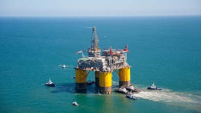 Mars Olympus being shipped out to the Gulf of Mexico