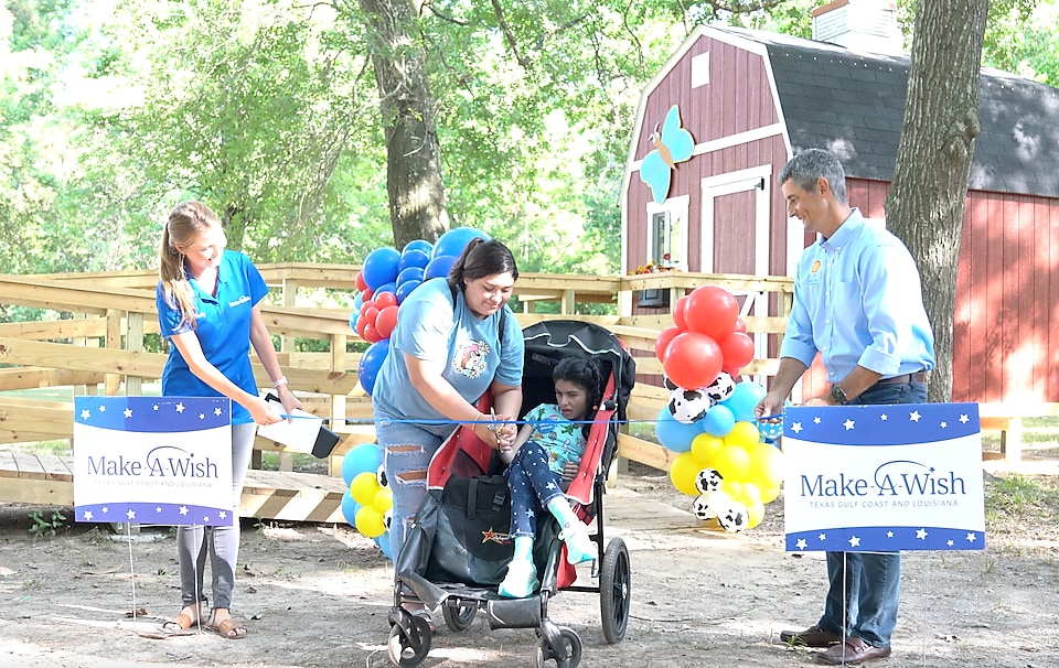 Shell Deer Park, Make-A-Wish unveil wheelchair-accessible treehouse