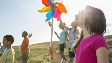 Students around a table