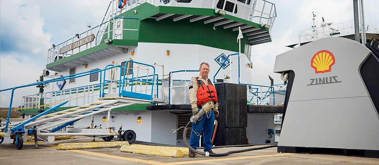 Man at dock in life vest