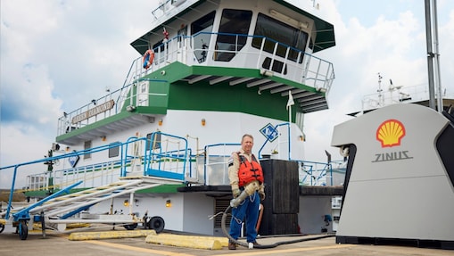 Man at dock in life vest