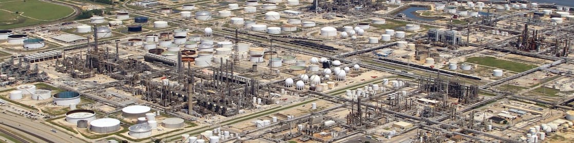 An aerial view of Shell Deer Park