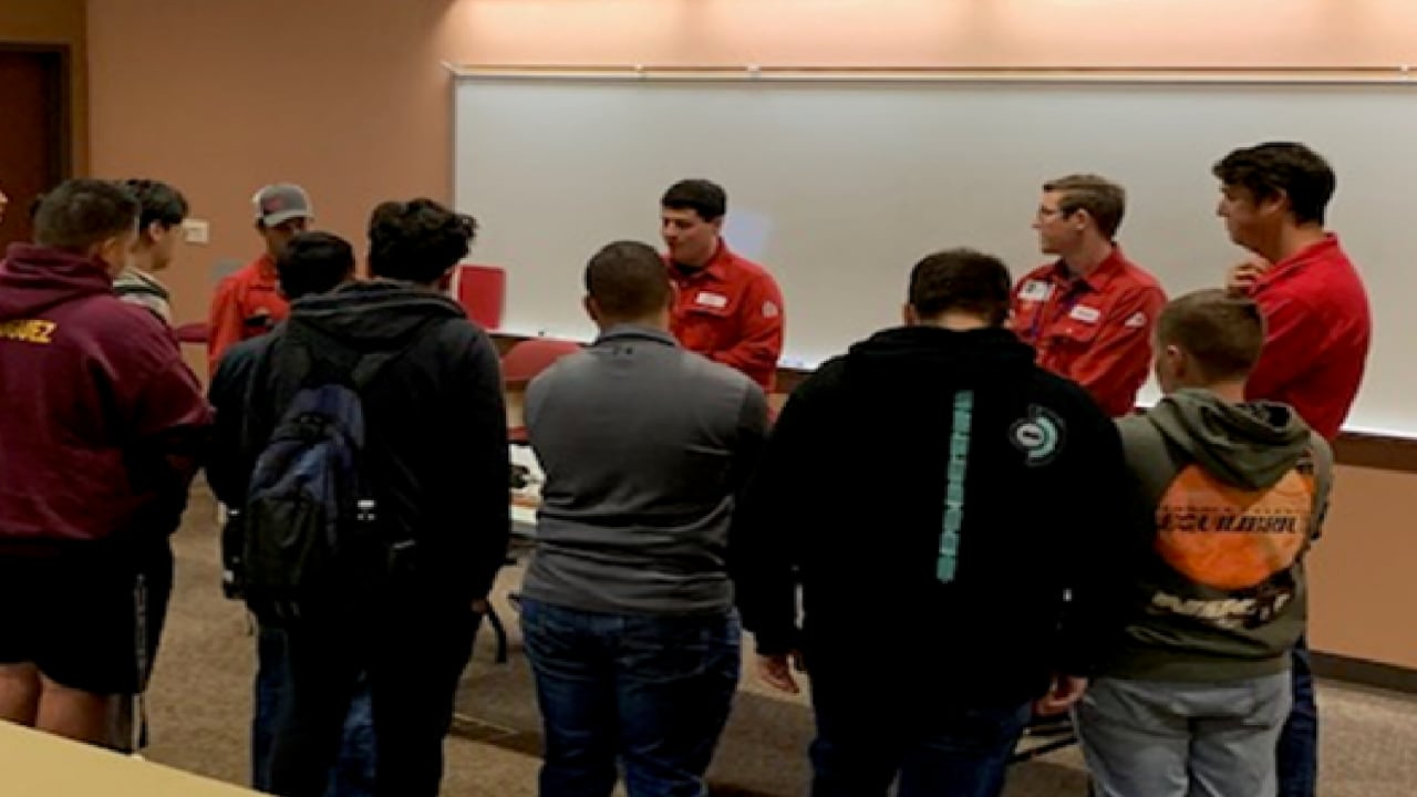 Scenes from the Shell Engineering and Craft Symposium held at Deer Park High School. Students heard from Shell volunteers about the industry, the products it provides, its relationship to the community and how to pursue an engineering or craft career.