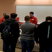 Scenes from the Shell Engineering and Craft Symposium held at Deer Park High School. Students heard from Shell volunteers about the industry, the products it provides, its relationship to the community and how to pursue an engineering or craft career.