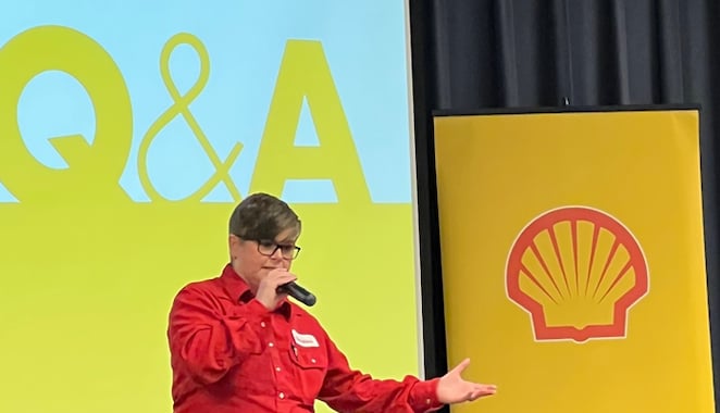Christina Smith, Shell Deer Park Chemicals’ Ensure Safe Production Focal Point, shares her story with female students about finding a rewarding career in the energy industry with more opportunities ahead.