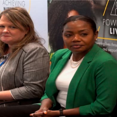 Shell leadership panel listening to audience remarks