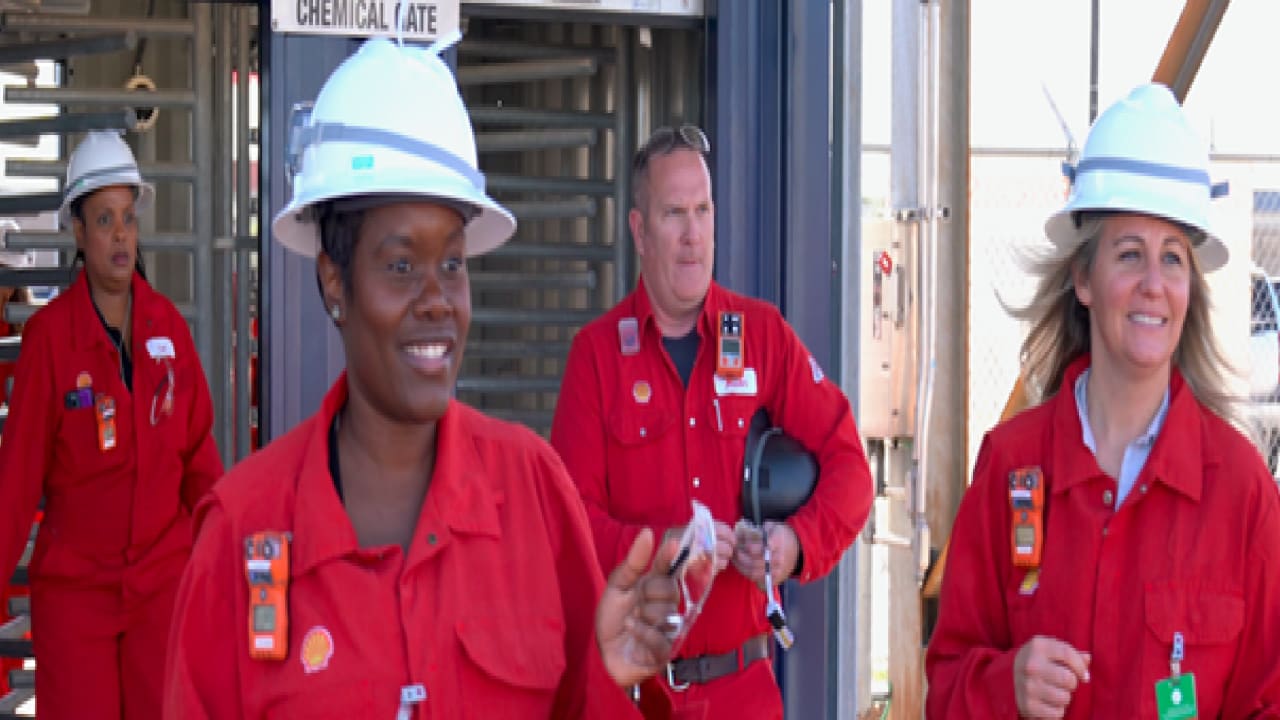 WBENC members enter Shell Deer Park Chemicals through site turnstiles