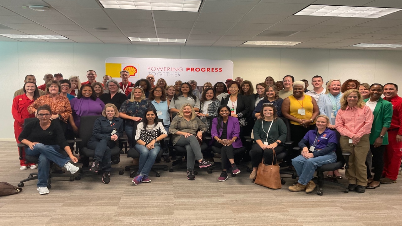 Shell leadership and WBENC cohort group photo