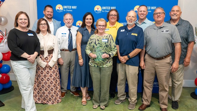 Group of Shell representatives pose for a photo at the United Way of St. Charles Parish Victory Celebration.