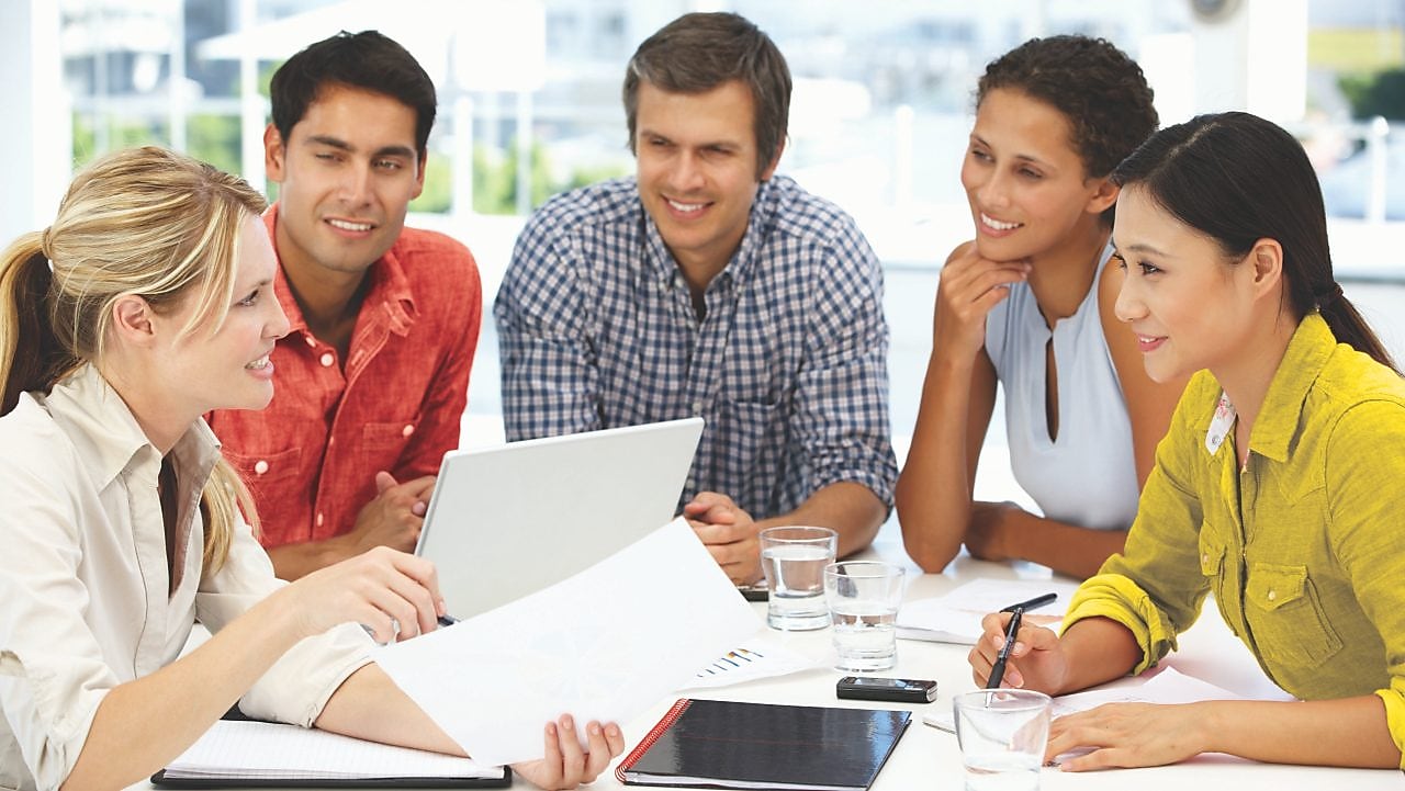 People around a conference table