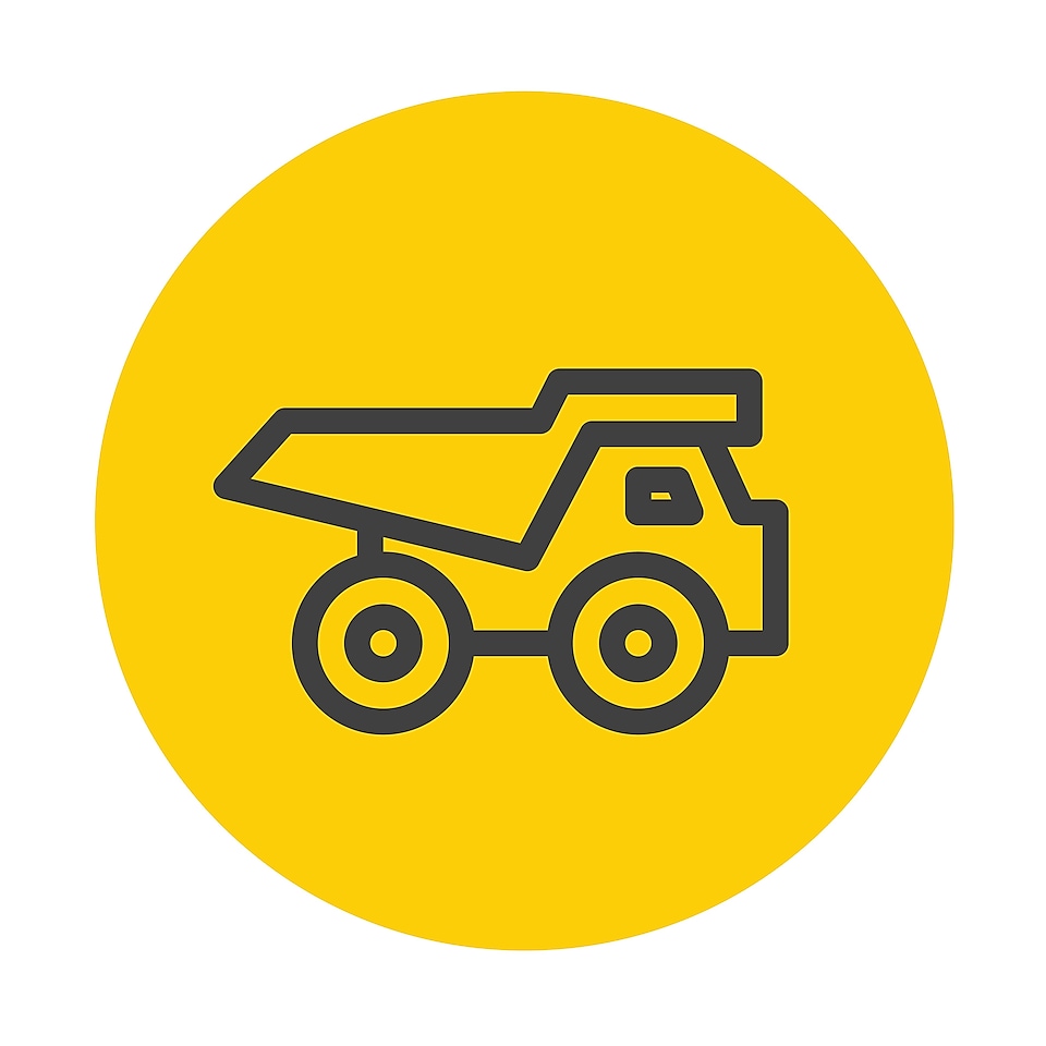 Icon of mining truck