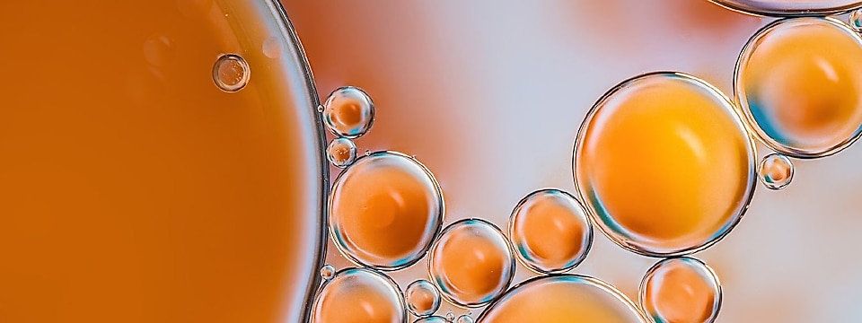 Orange OIl bubbles