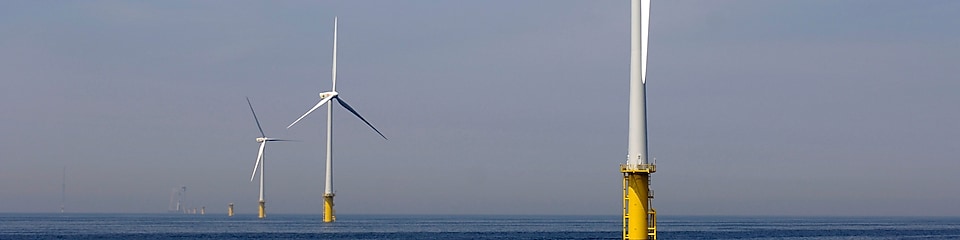 Shell wind turbines at sea