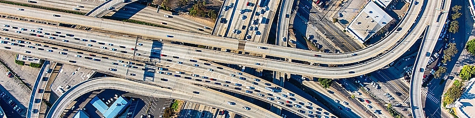 Busy Los Angeles Freeway