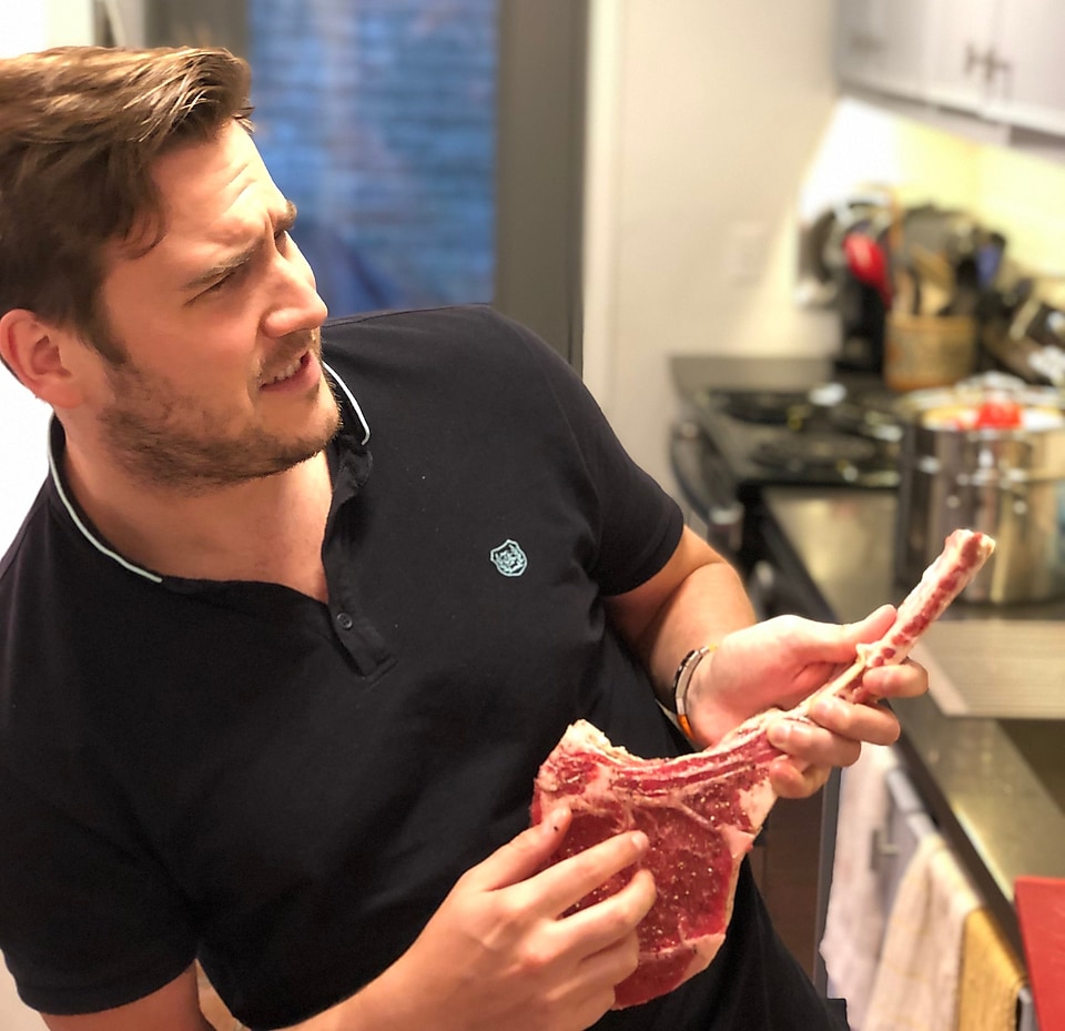 Julien is a big fan of sous-vide cooking and loves to brag about how well his steaks turn out.