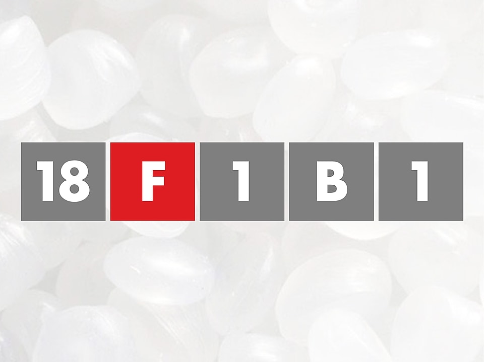 Graphic displaying “18F1B1.” “F” is highlighted in red.