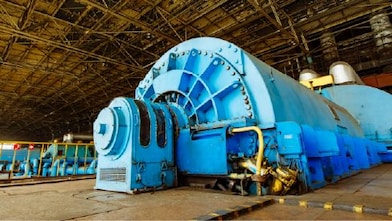 Blue Electro-hydraulic control system used in the power industry