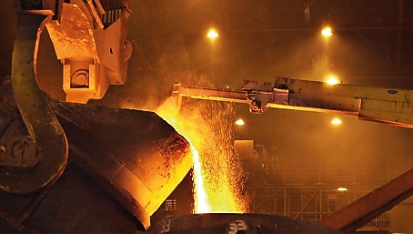 Technician working on equipment