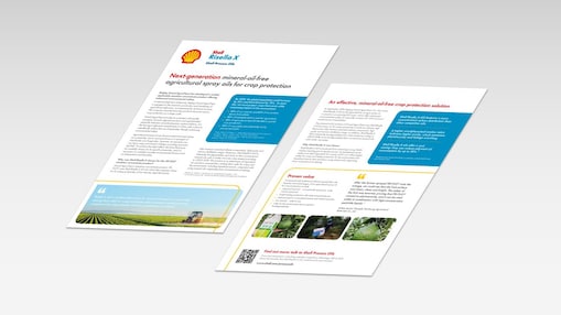Shell Risella X agri spray oil brochure
