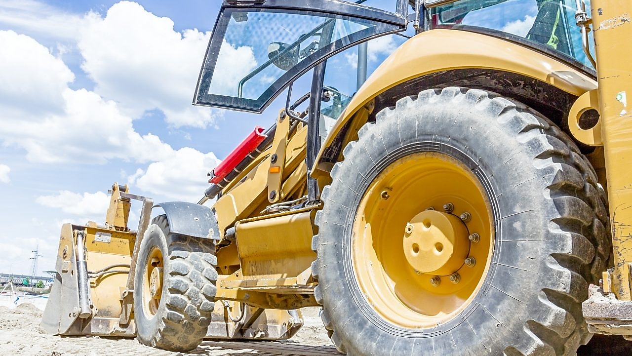 Shell Construction machinery working on a project