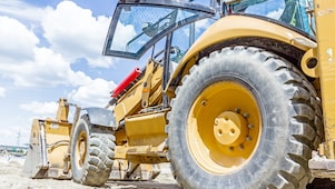 Shell Construction machinery working on a project