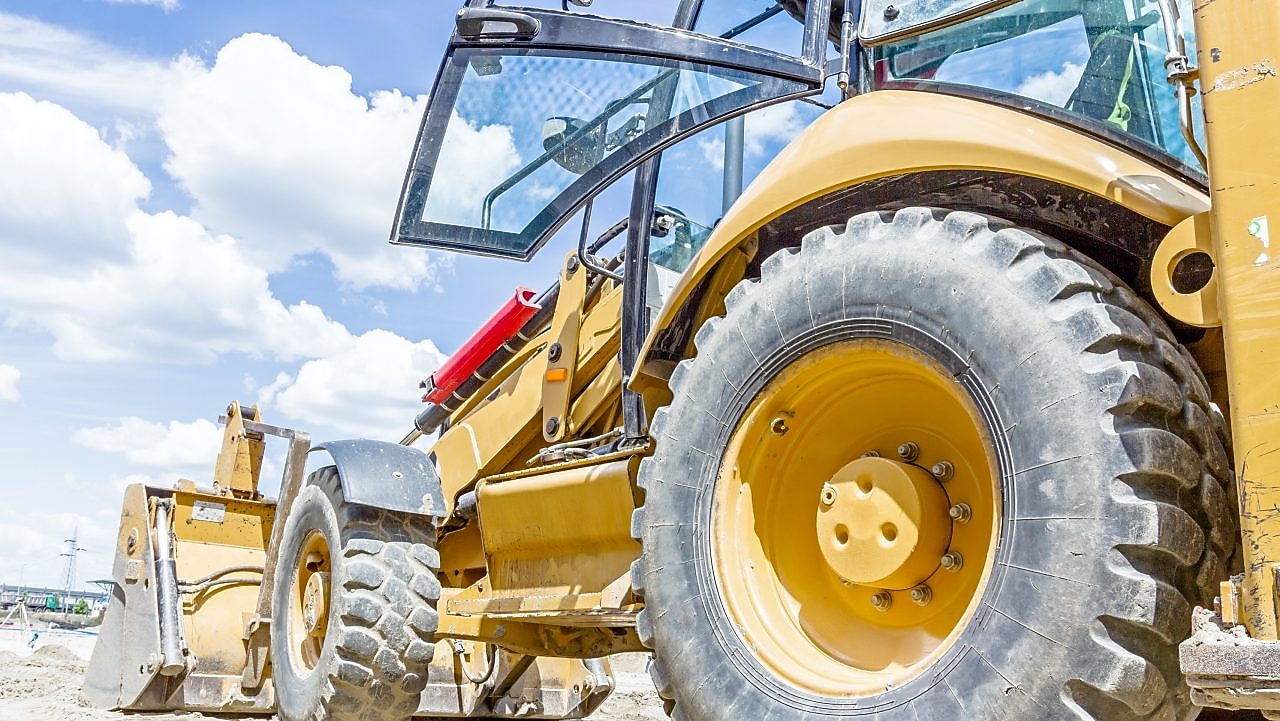 Shell Construction machinery working on a project