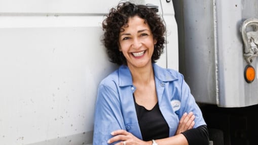 Woman smiling for camera