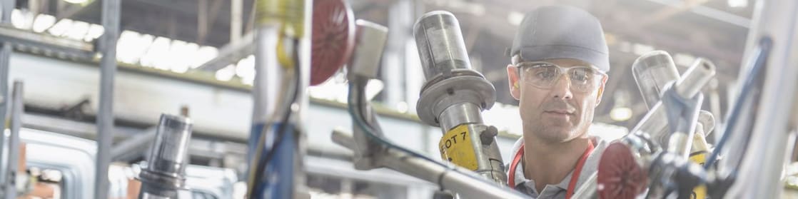 A Shell expert maintains equipment