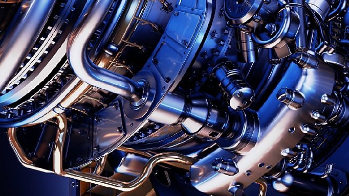 Shell turbinefluids header