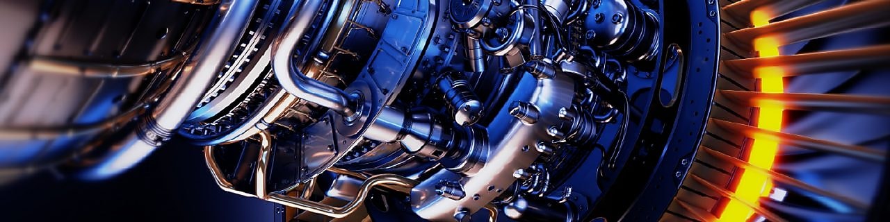 Engineers inspecting a turbine