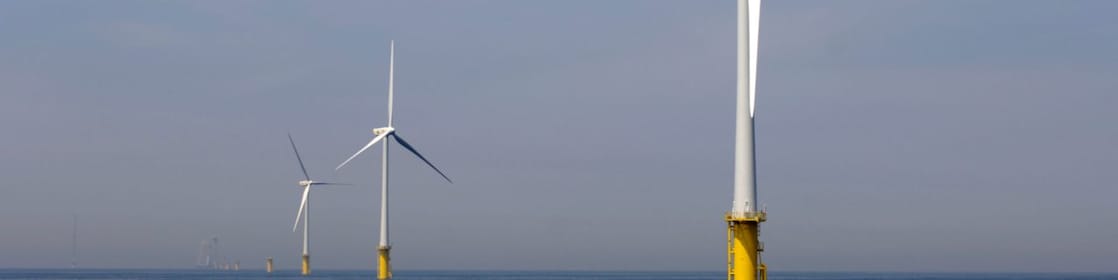 Shell wind turbines at sea
