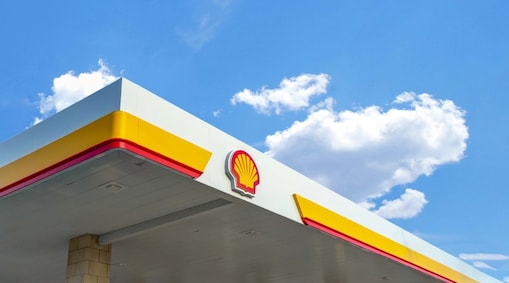 Shell station canopy