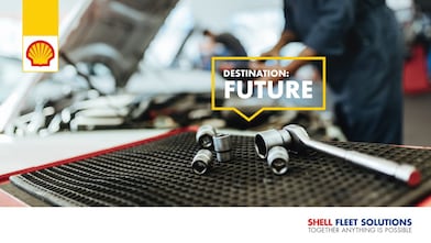 Ratchet spanner and sockets in car workshop