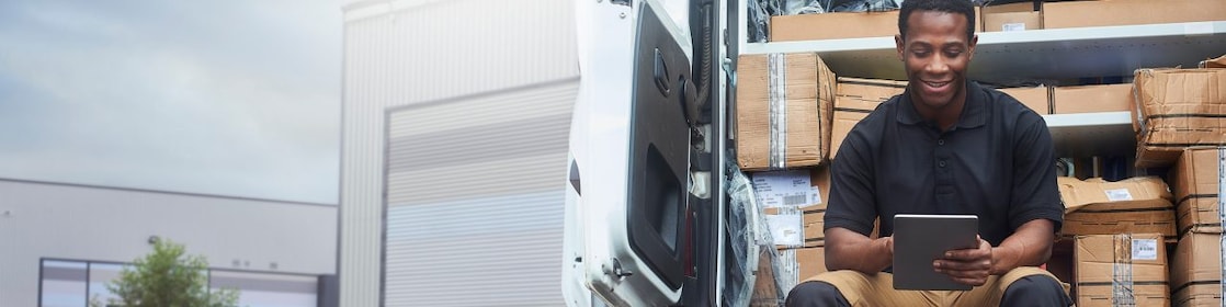 Fleet Driver using tablet