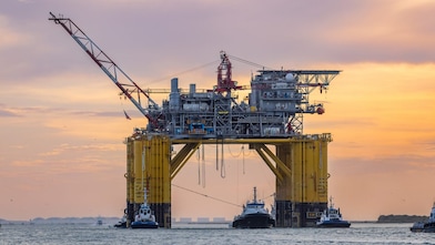 An image of first oil at Vito, Shell’s 13th deep-water development within the Gulf of Mexico