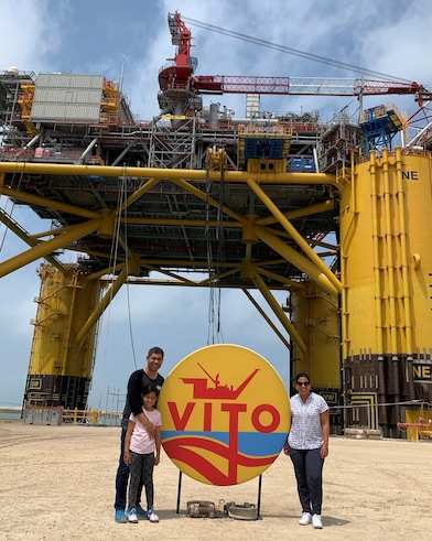 Jose Rincon, Vito Operations Manager, celebrates with his family during Vito Family Day.