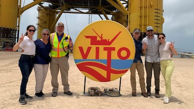 Kurt taking his family on a tour of the Vito development.