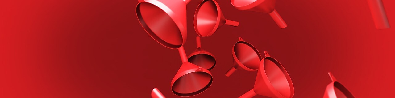 3D depiction of automotive plastic funnels