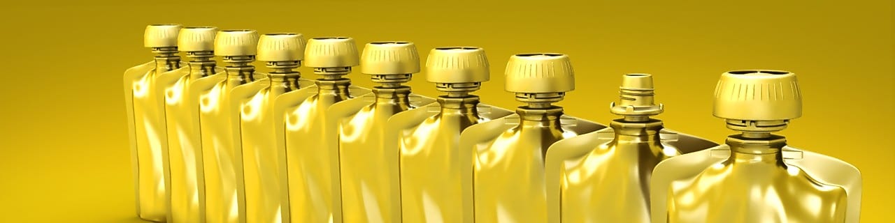 3D depiction of flexible packaging 